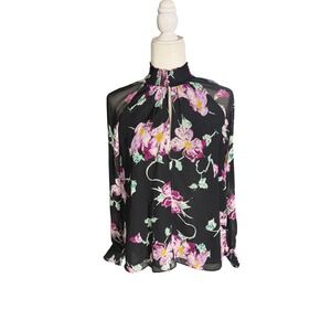 A.L.C. Silk Floral Sheer Blouse – Size 4